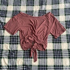 Victoria’s Secret Brown Tied Crop Top